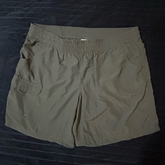 Columbia Pants - Columbia dark grey Elastic-Waist Outdoor Shorts
